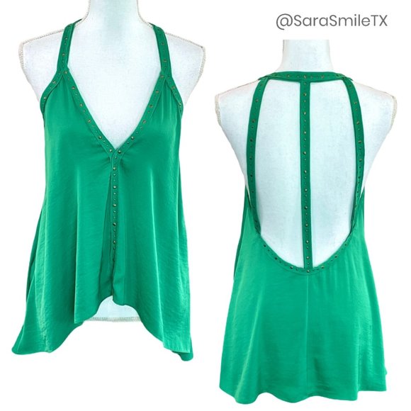 BCBGMaxAzria Tops - NWOT {BCBG MAXAZRIA} ‘Abbey Hot Fox’ Studded Top